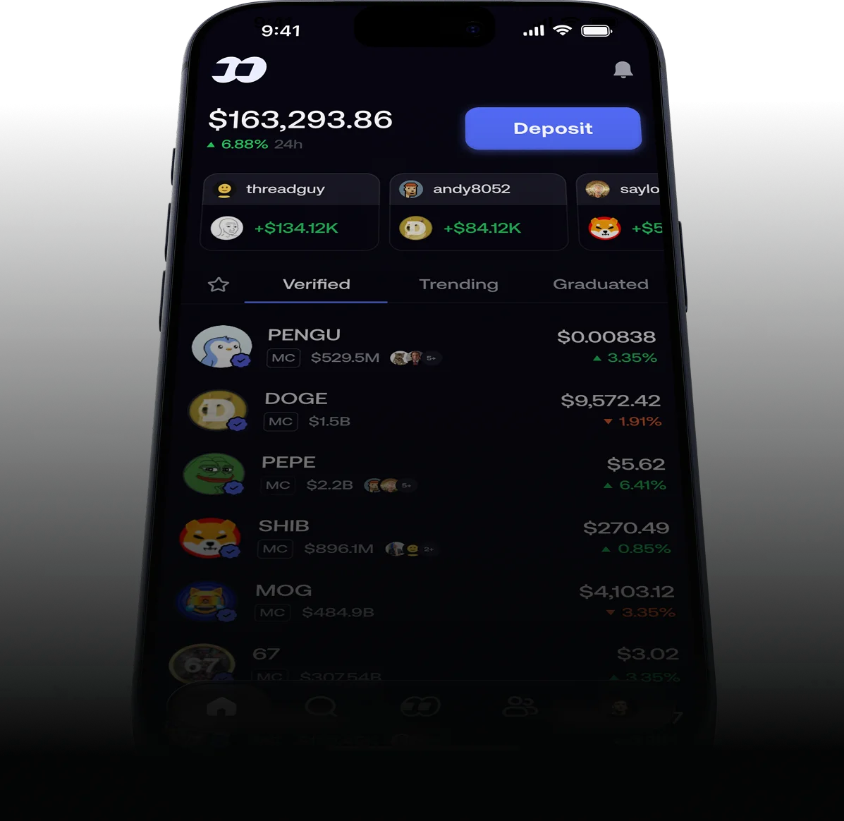 fomo app on a phone